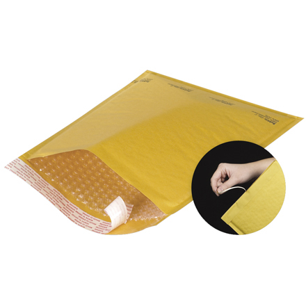 Kraft Self-Seal Bubble Mailers w/Tear Strip (Freight Saver Pack)