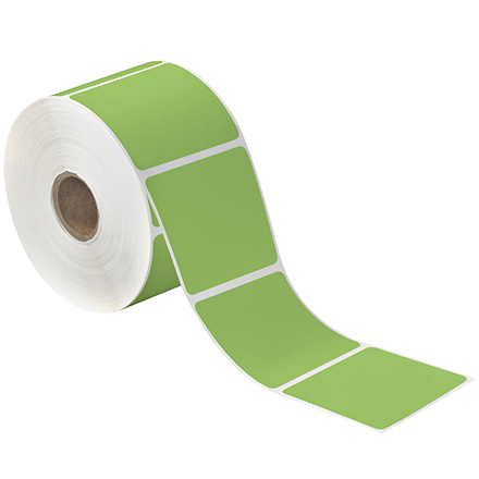 2 <span class='fraction'>1/2</span> x 1" Green Desktop Direct Thermal Label